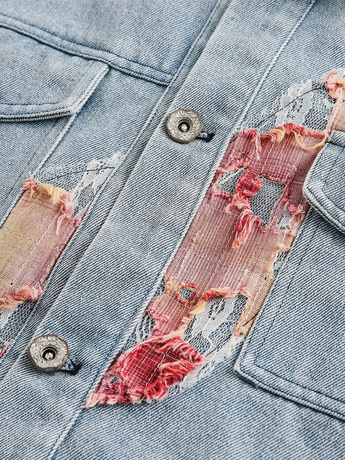 Aelfric Eden Heavy Craftsmanship Lace Denim Jacket