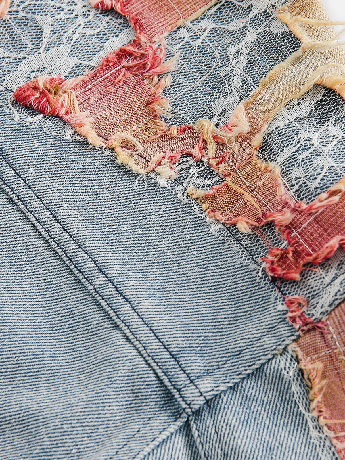 Aelfric Eden Heavy Craftsmanship Lace Denim Jacket