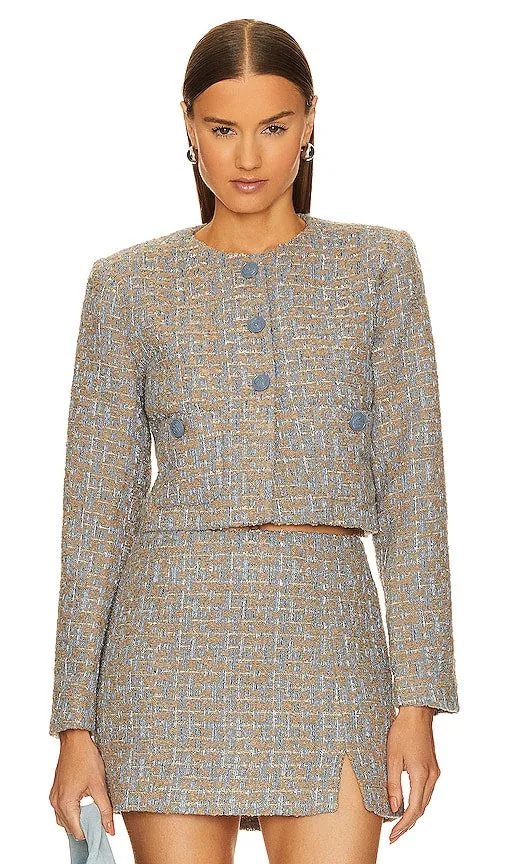 ASTR the Label Lyssa Jacket in Baby Blue