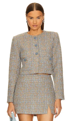 ASTR the Label Lyssa Jacket in Baby Blue