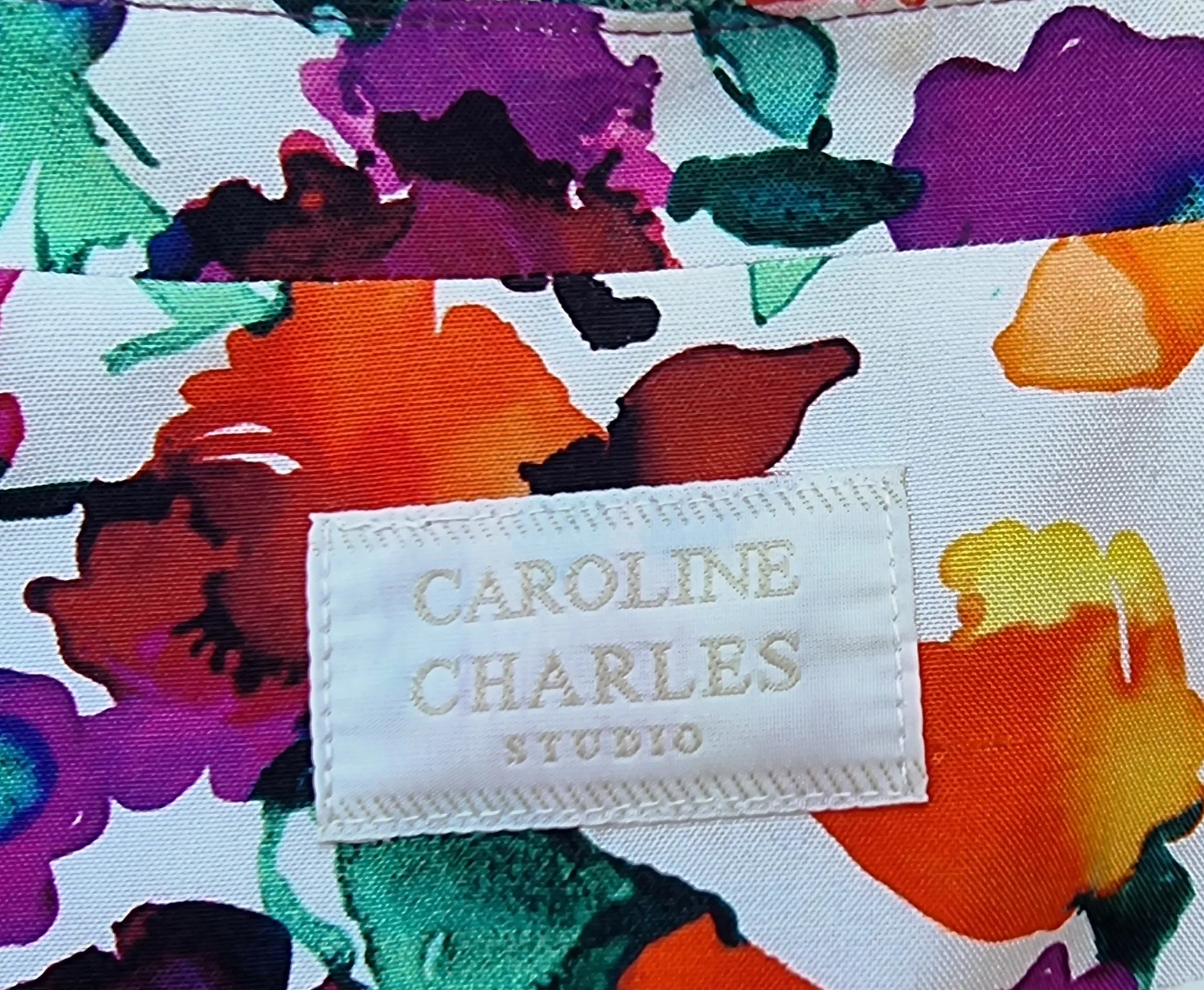 Caroline Charles London Vintage Floral Lined Jacket UK 16 US 12 EU 44
