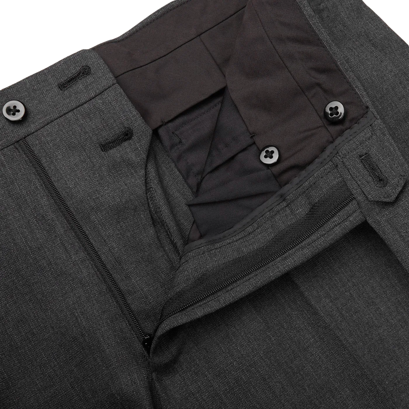 Dark Grey High Twist Wool Suit
