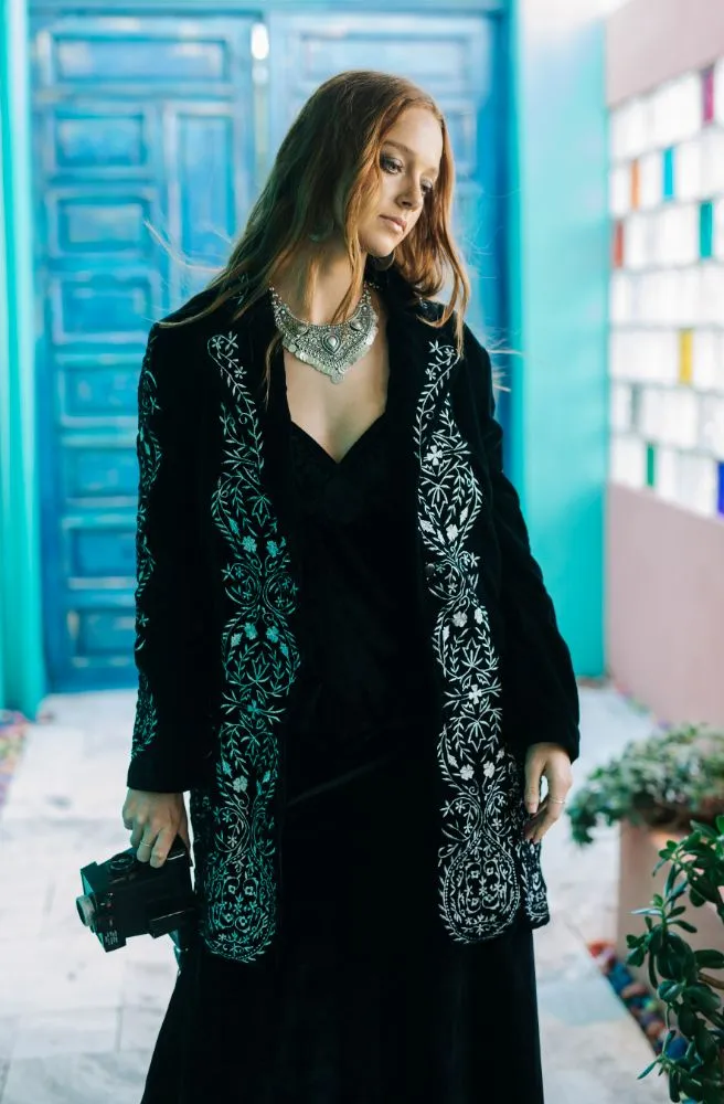 Fleetwood Embroidery Coat Midnight
