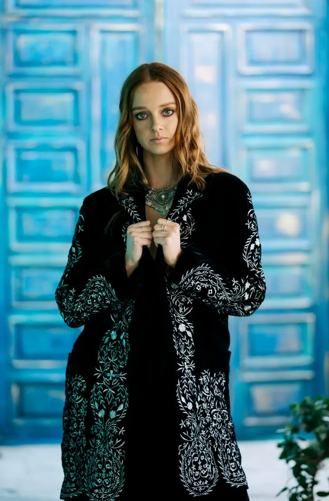 Fleetwood Embroidery Coat Midnight