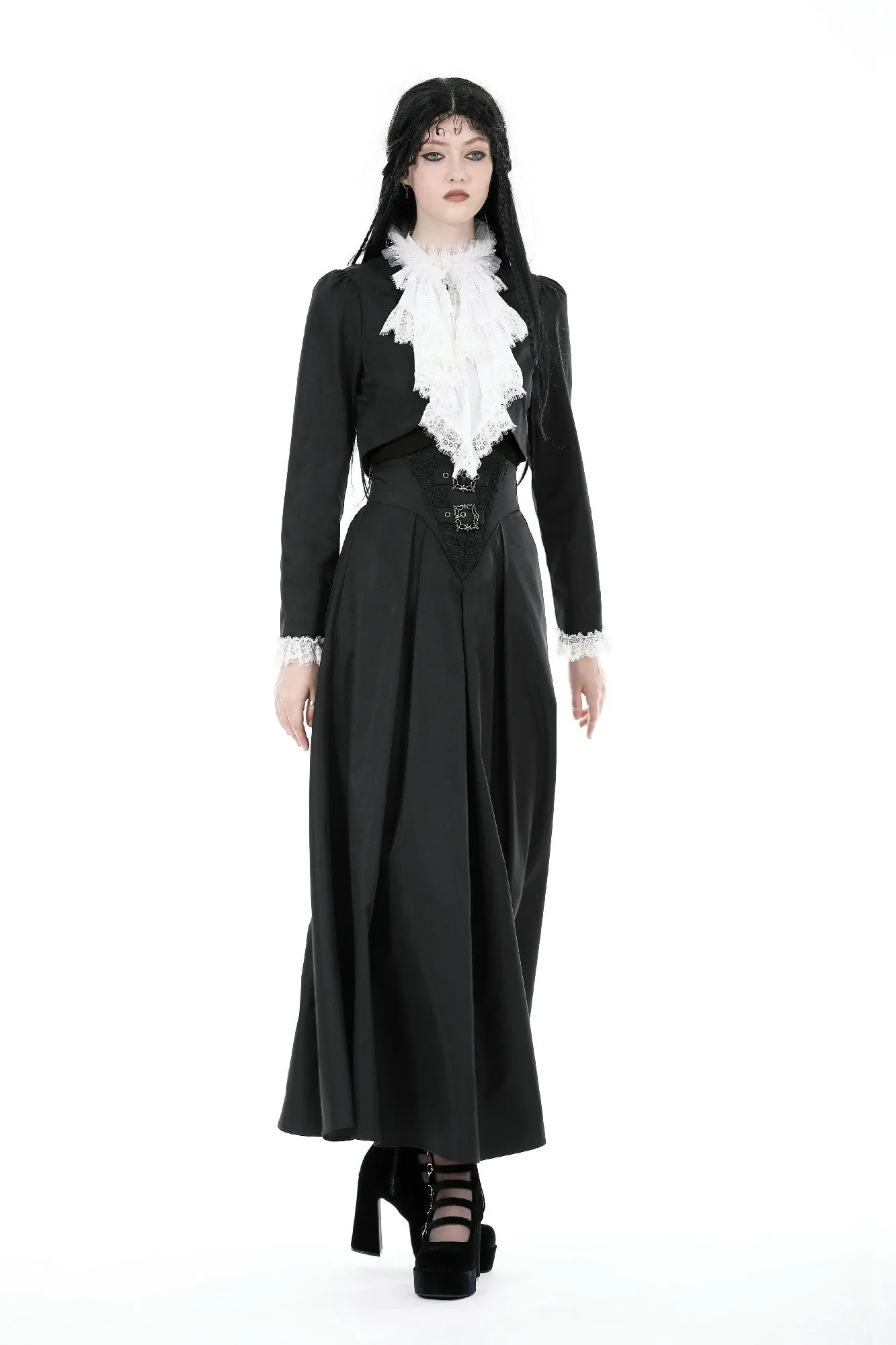 Gothic ruffle neck short jacket JW249