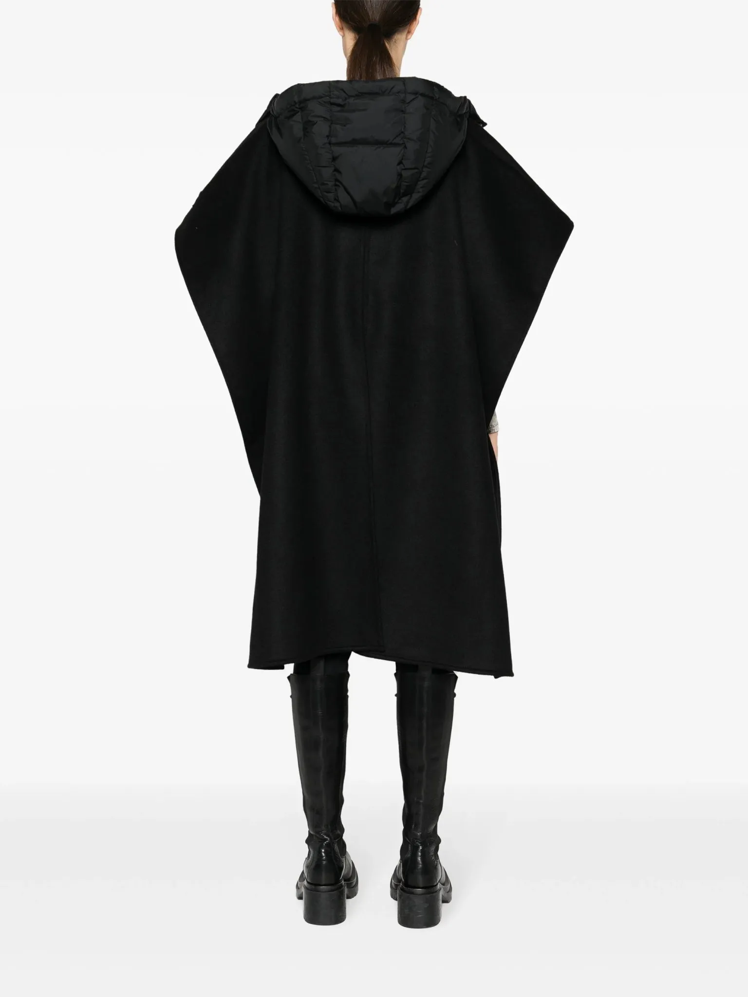 Grenoble belted hooded cape