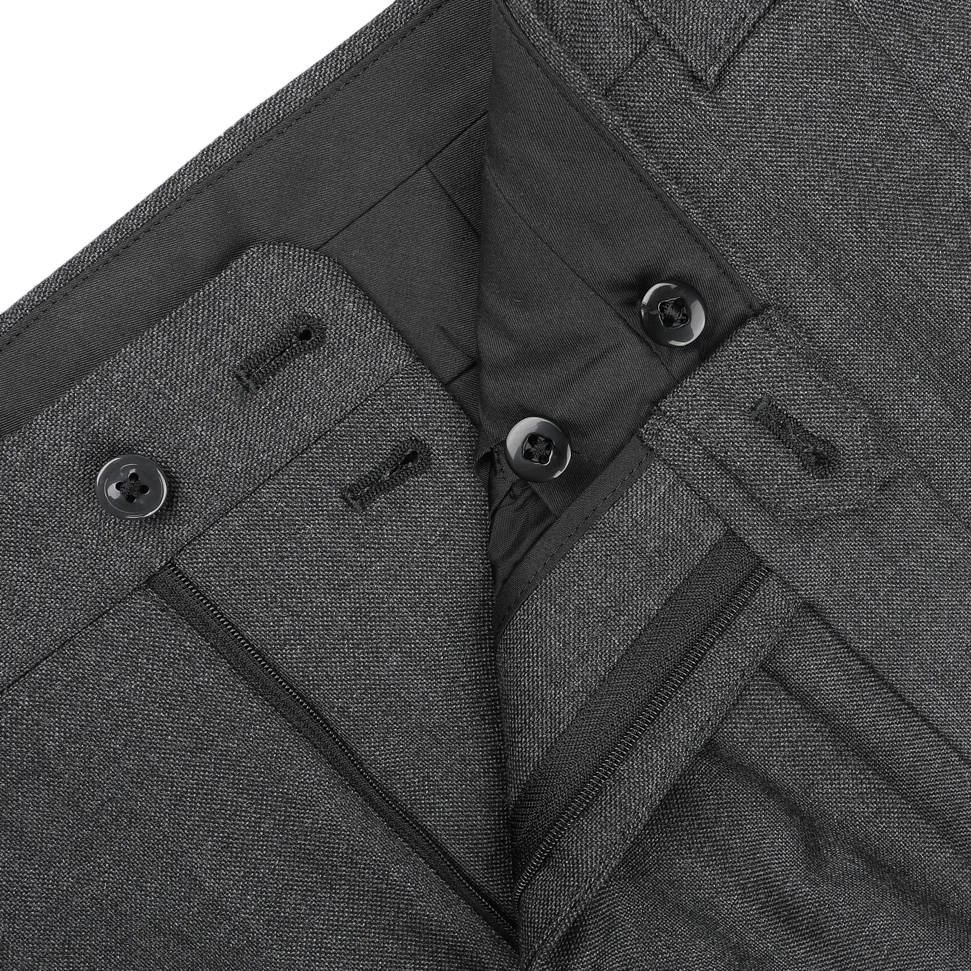 Grey Calm Twist Wool DB Suit