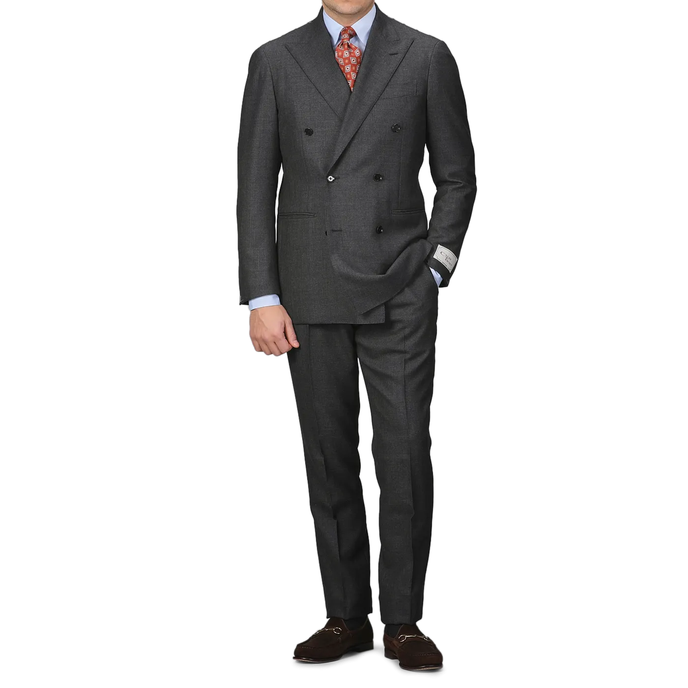 Grey Calm Twist Wool DB Suit