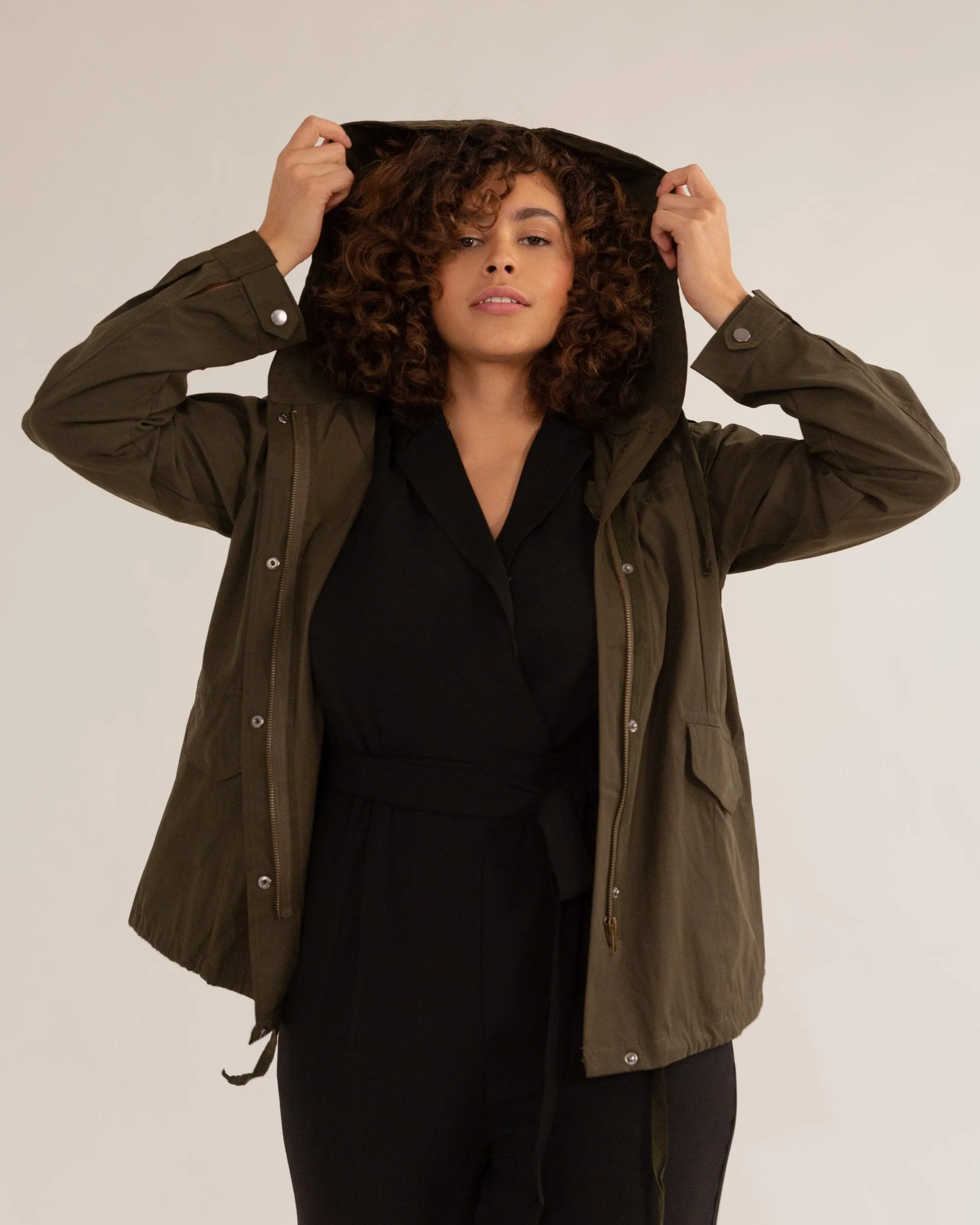 Ivy High Collared Utility Jacket