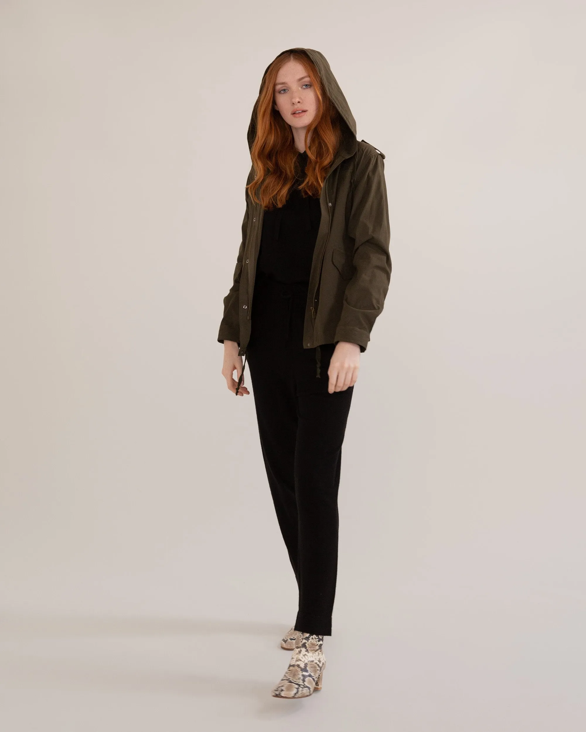 Ivy High Collared Utility Jacket