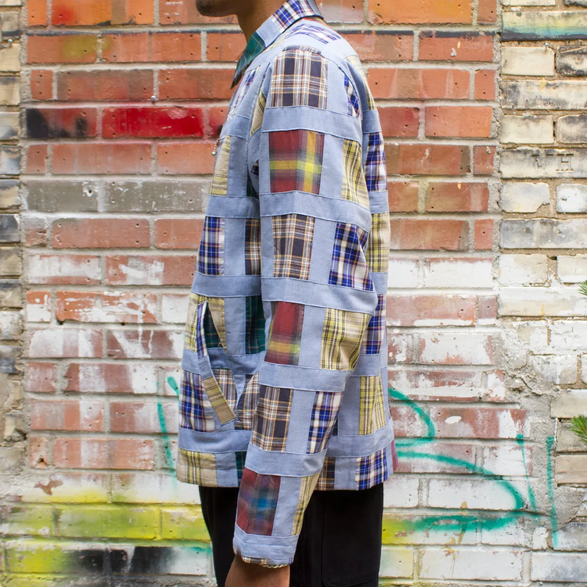 Madras Patchwork Zip Jacket