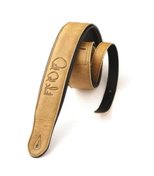PRS Padded Leather 2.75"-wide Signature Guitar Strap, Sandstone Black