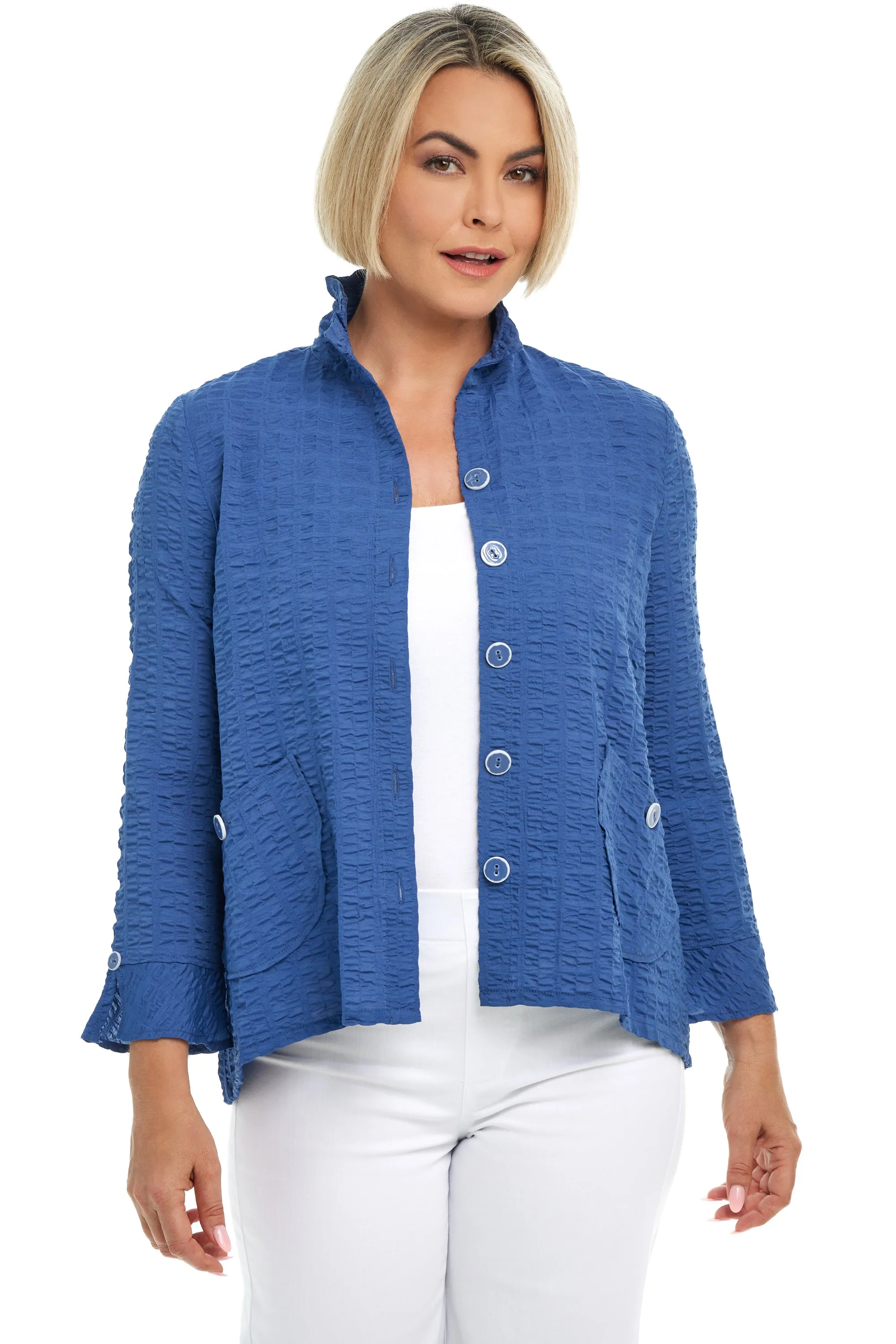 Pucker Weave Retro Jacket