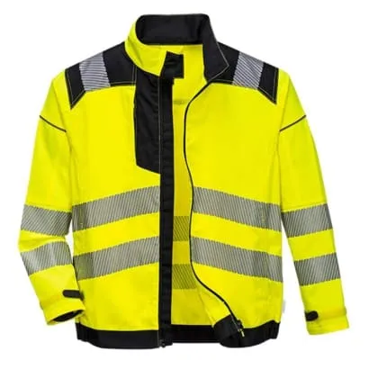 PW3 Vision Hi-Vis Polycotton Drivers Work Jacket Portwest T500 RIS 3279