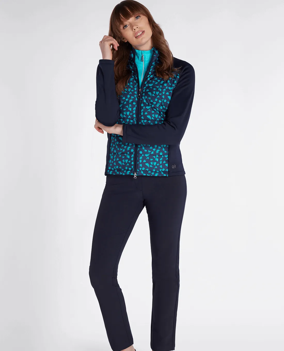 SIZE 10 - GREEN LAMB Maggie Padded Jacket 952 Flake/Navy