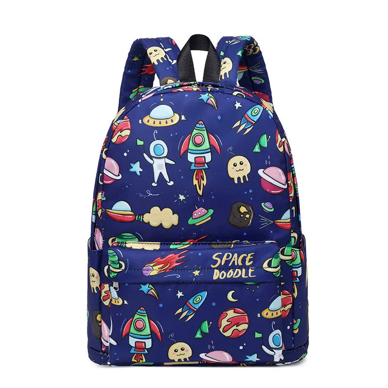 Space Prints Backpack for Girls Bookbag Waterproof Lightweight School Bag