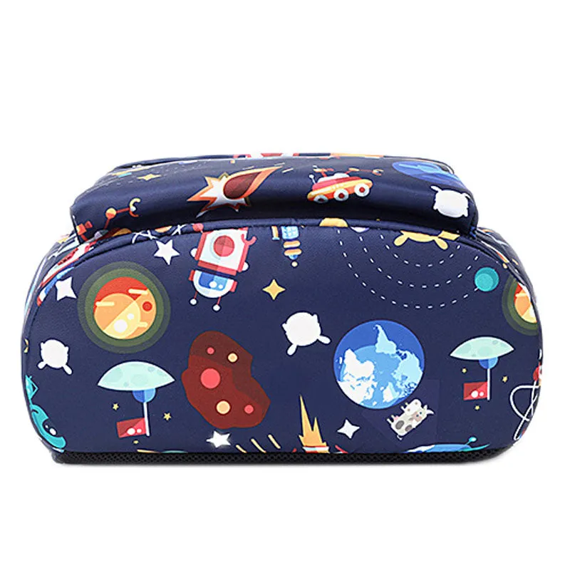 Space Prints Backpack for Girls Bookbag Waterproof Lightweight School Bag