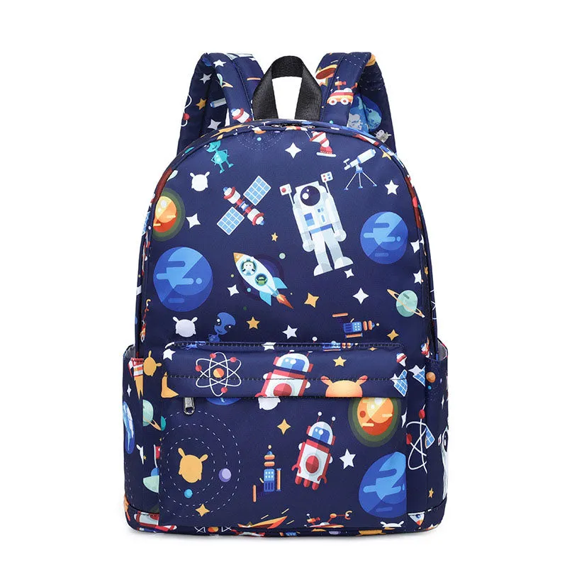 Space Prints Backpack for Girls Bookbag Waterproof Lightweight School Bag