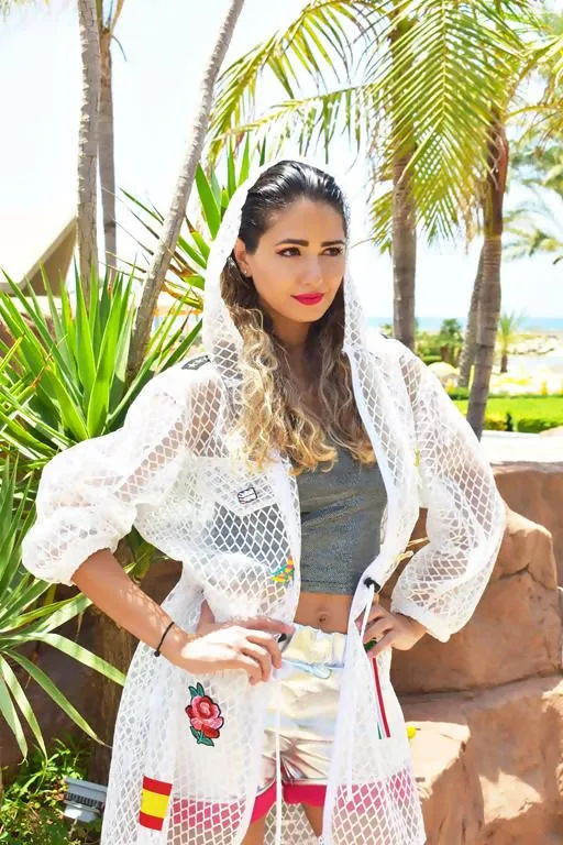 Travel Net Jacket white- Palmaia