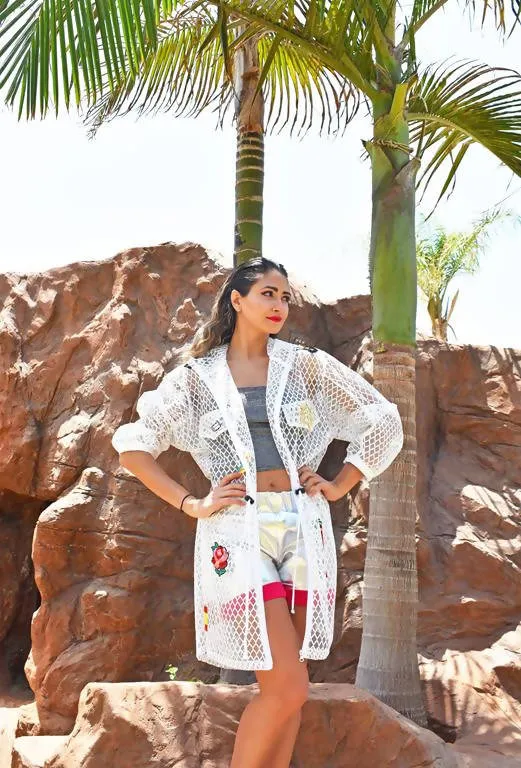 Travel Net Jacket white- Palmaia