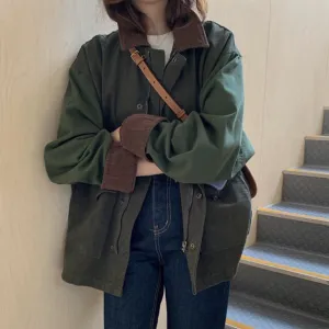 Vintage Patchwork Collar Jacket
