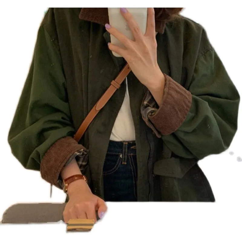 Vintage Patchwork Collar Jacket