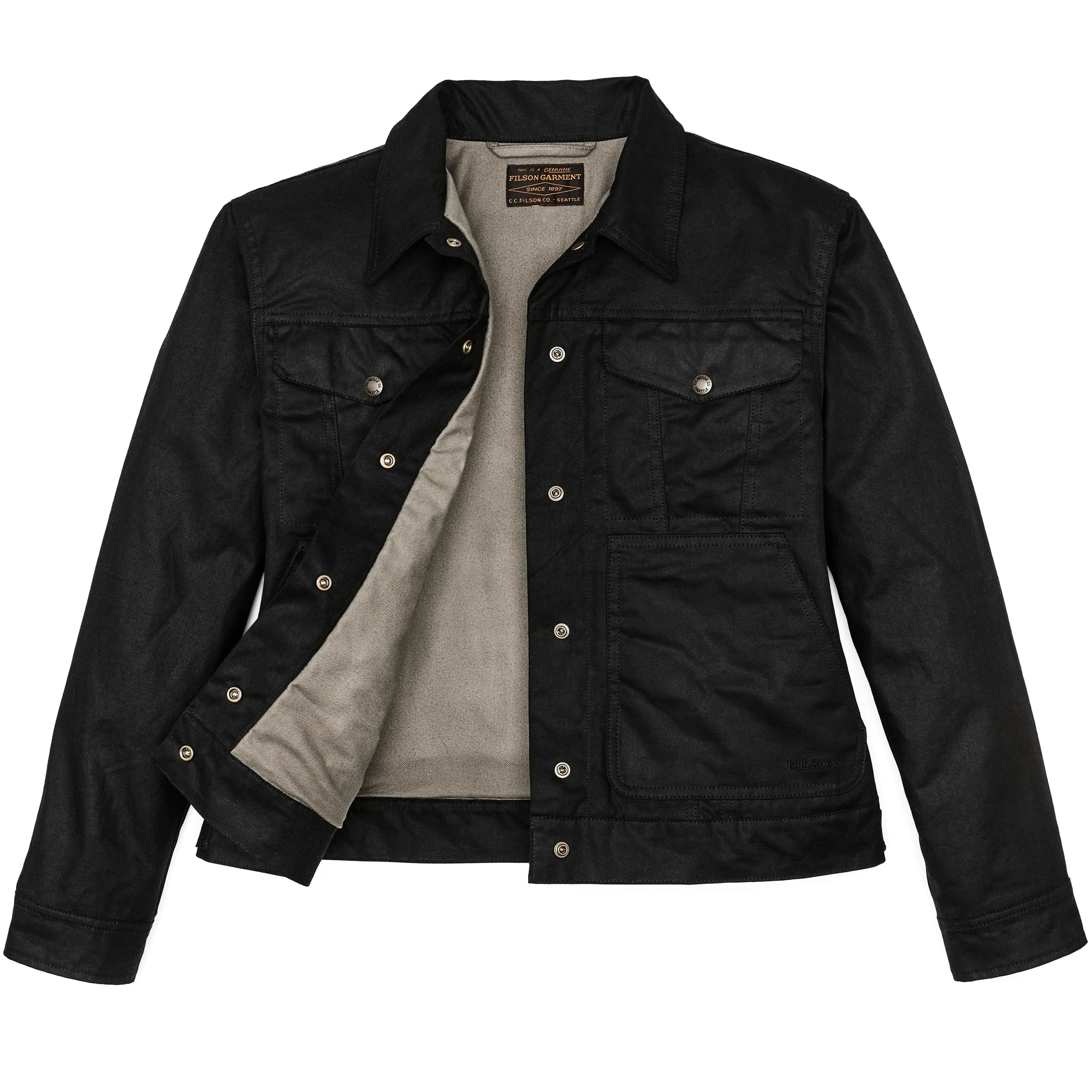 Women's Short Lined Cruiser Jacket- Black